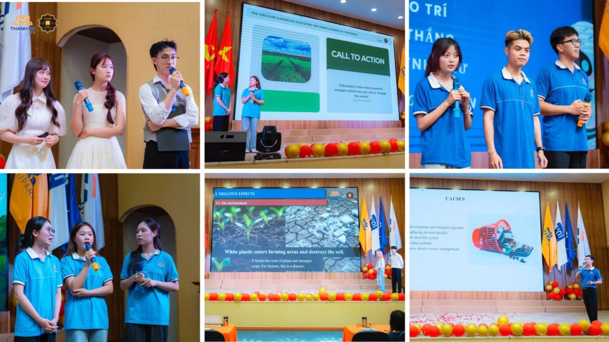 Phần thi thuyết trình và phản biện với BGK góp phần phát triển kỹ năng và phản xạ ngôn ngữ cho sinh viên