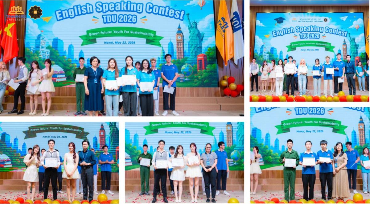 “English Speaking Contest – TDU 2026” khép lại với nhiều dấu ấn về tri thức, sự tự tin và khát vọng hội nhập của sinh viên Trường Đại học Thành Đô trong thời đại mới