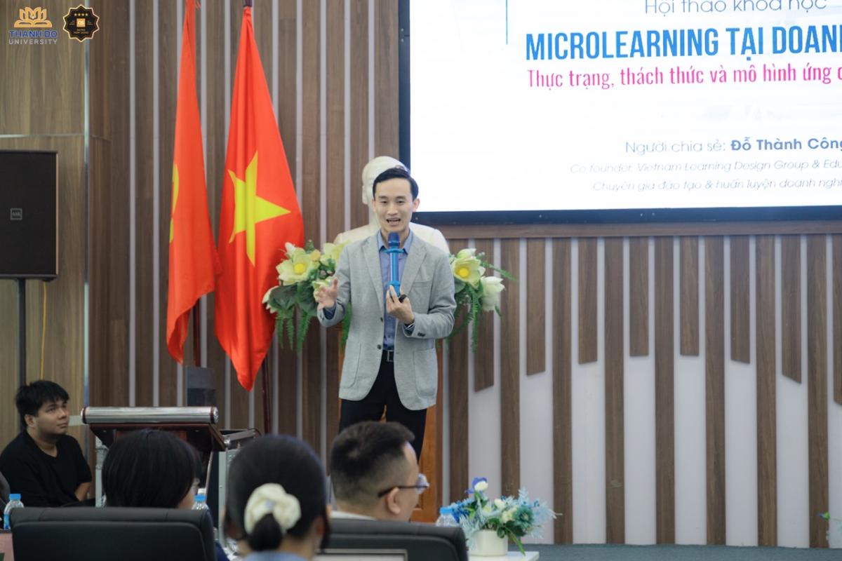 Chuyên gia Đỗ Thành Công, Nhà đồng sáng lập VN Learning Design Group & Edube Vietnam, mang đến góc nhìn thực tiễn từ doanh nghiệp