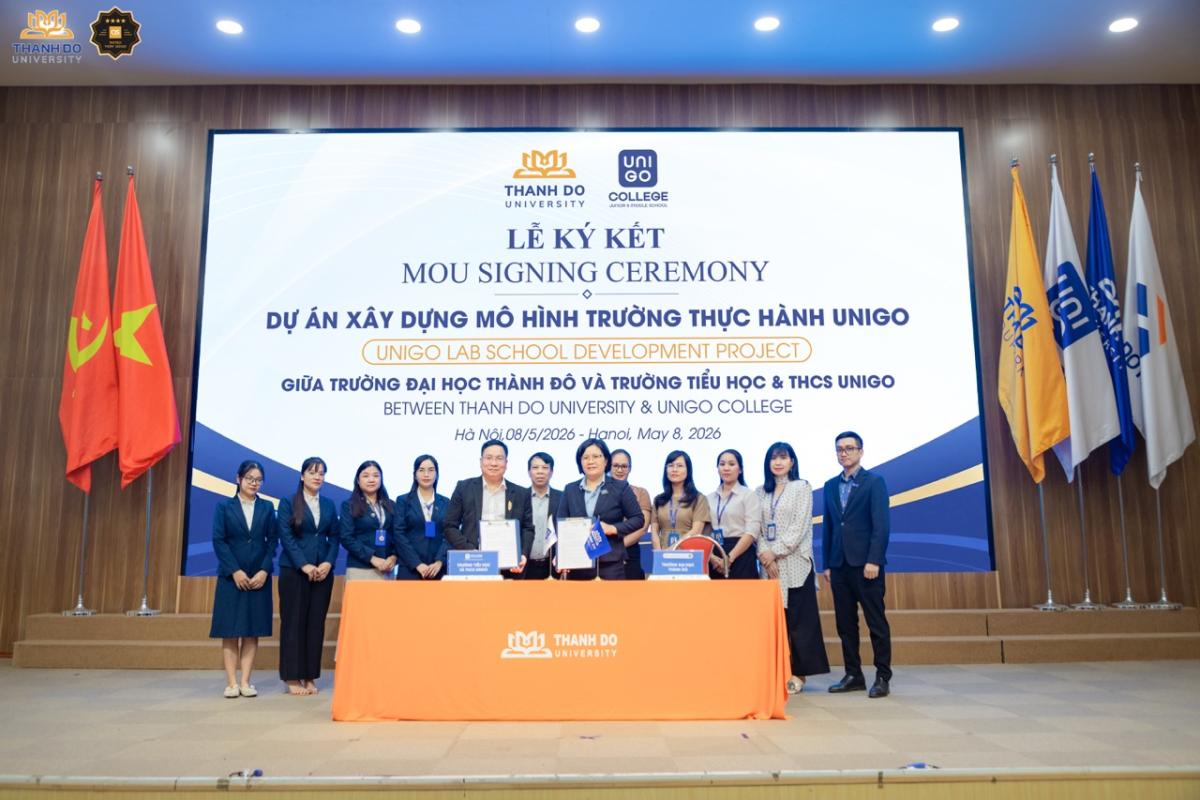 Trường Đại học Thành Đô ký kết hợp tác với Trường Tiểu học và THCS Unigo, thiết lập mô hình “Lab school” - lớp học thực tiễn nghề nghiệp cho sinh viên