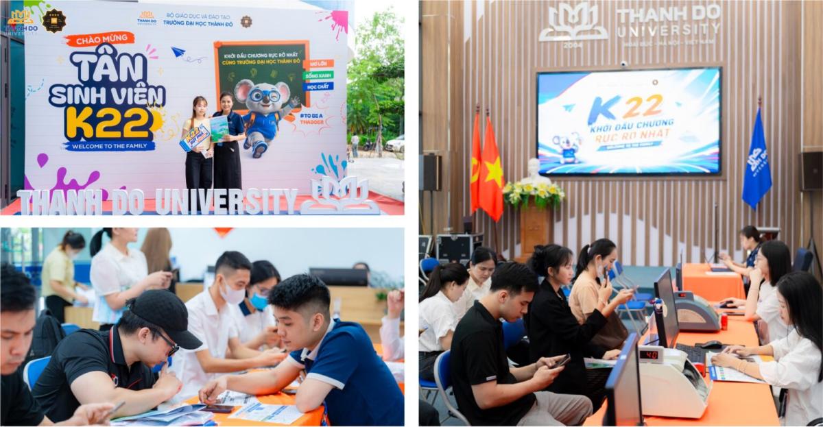 Tân sinh viên Trường Đại học Thành Đô hoàn thiện thủ tục nhập học bổ sung ngày 5/9.