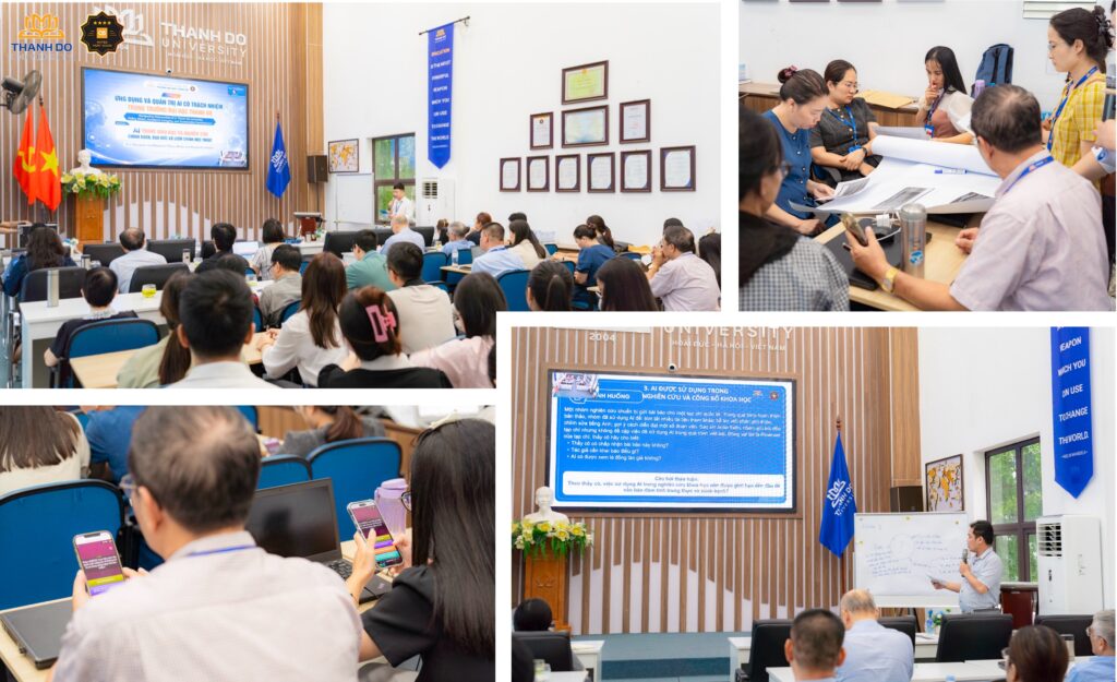 Seminar "AI trong giáo dục và nghiên cứu: Chính sách, đạo đức và liêm chính học thuật" tại Trường Đại học Thành Đô.