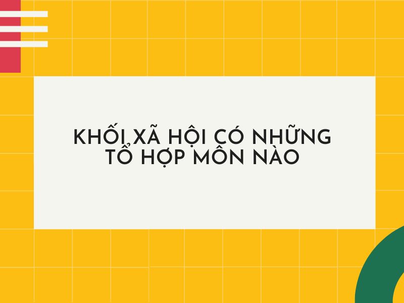 Các tổ hợp môn khối xã hội