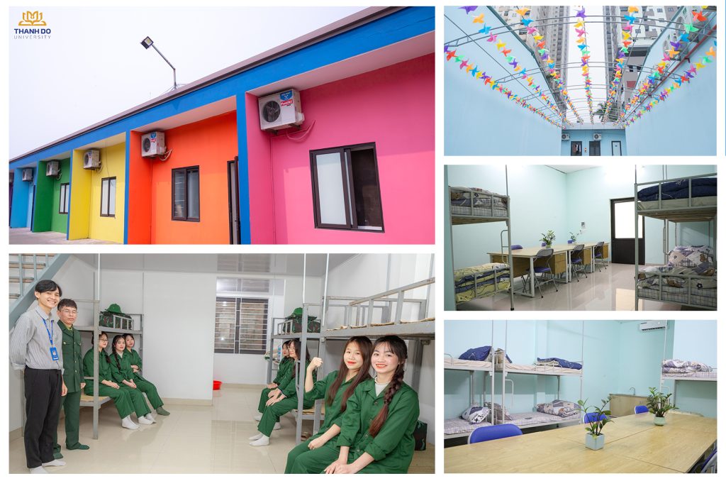 Ký túc xá xanh - sạch - đẹp, hỗ trợ việc học và thư giãn tối đa cho sinh viên.