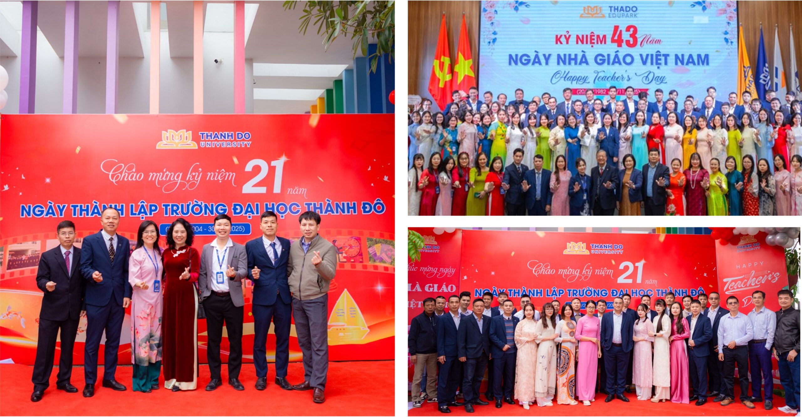 Gửi lời chúc sức khoẻ, thành công - Chúc mừng Ngày Nhà giáo Việt Nam toàn thể CBGVNV Hệ sinh thái Giáo dục Thado Edupark