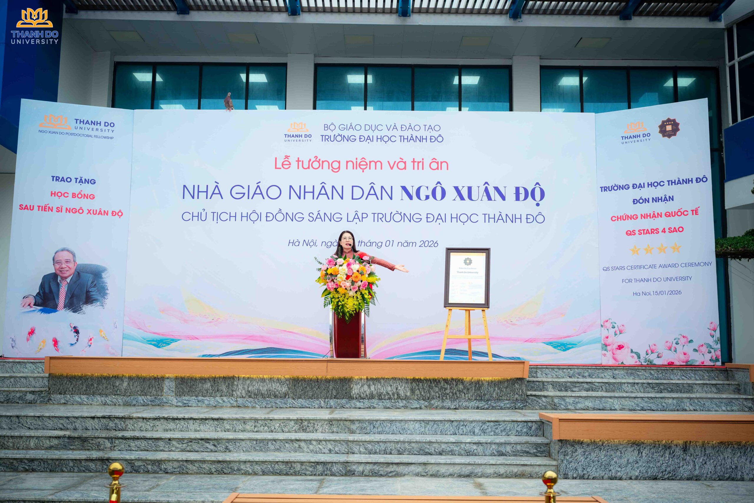 Trường Đại học Thành Đô đón nhận chứng nhận quốc tế QS 4 sao