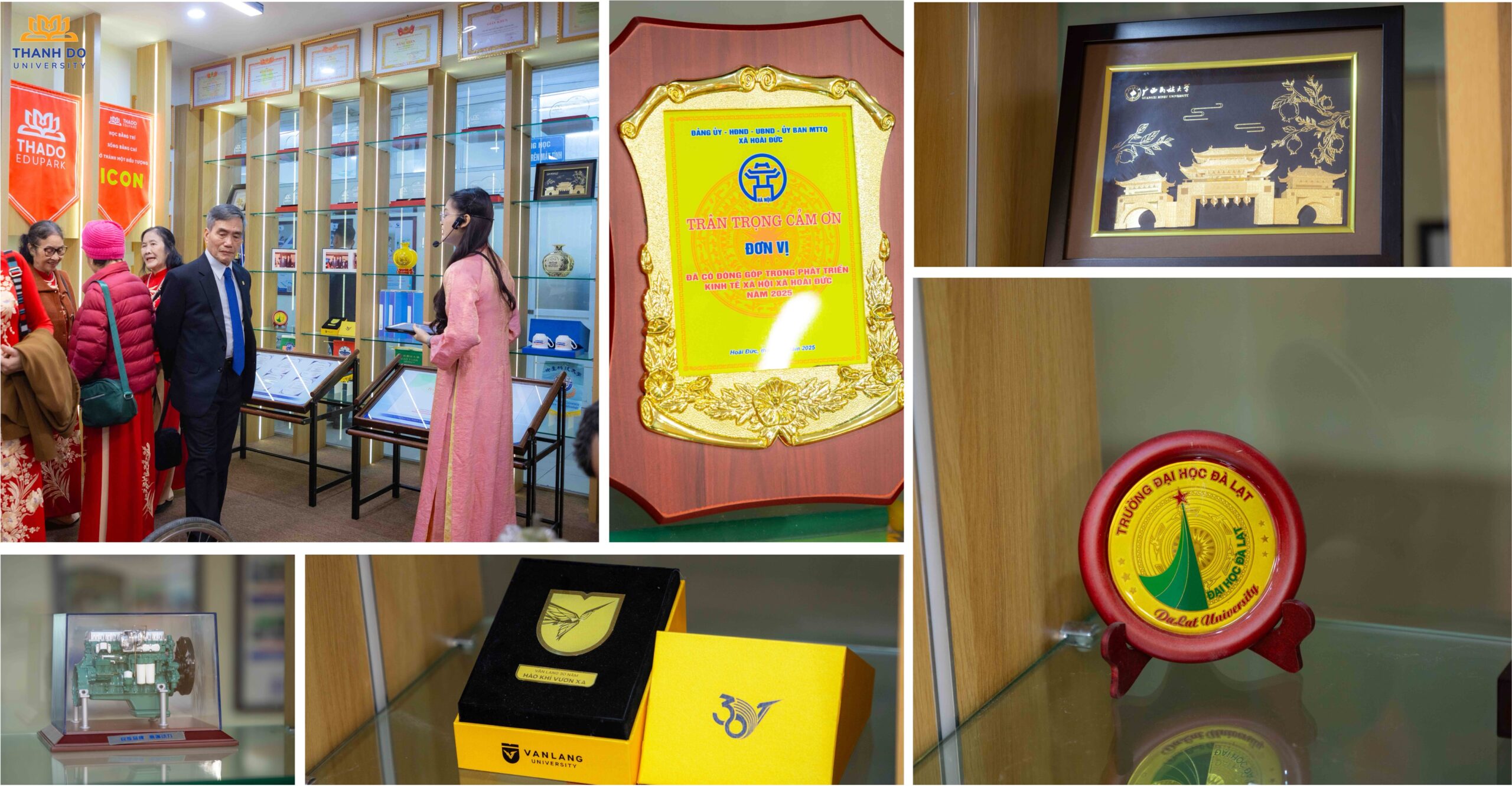 Các hiện vật, tư liệu gắn liền với hành trình phát triển của Trường Đại học Thành Đô