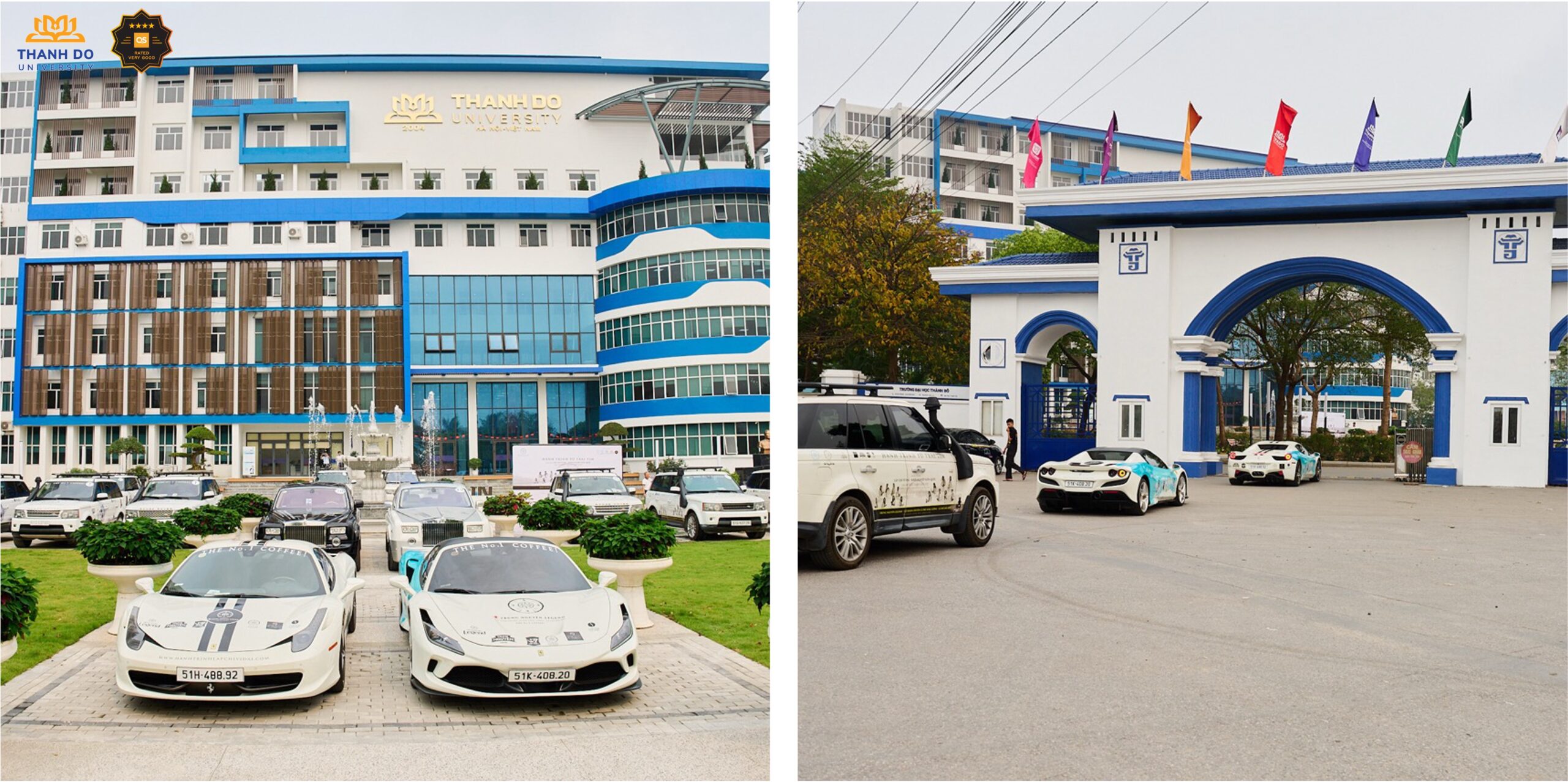 Check-in cùng dàn siêu xe cực ‘khủng’ tại khuôn viên trường