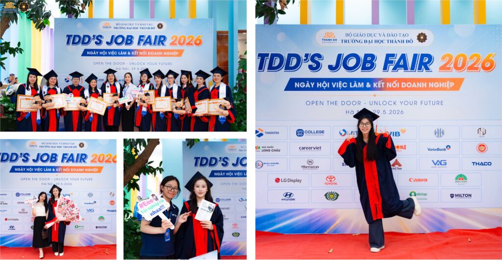 Sinh viên check in và tham gia các hoạt động tại TDD’s Job Fair 2026