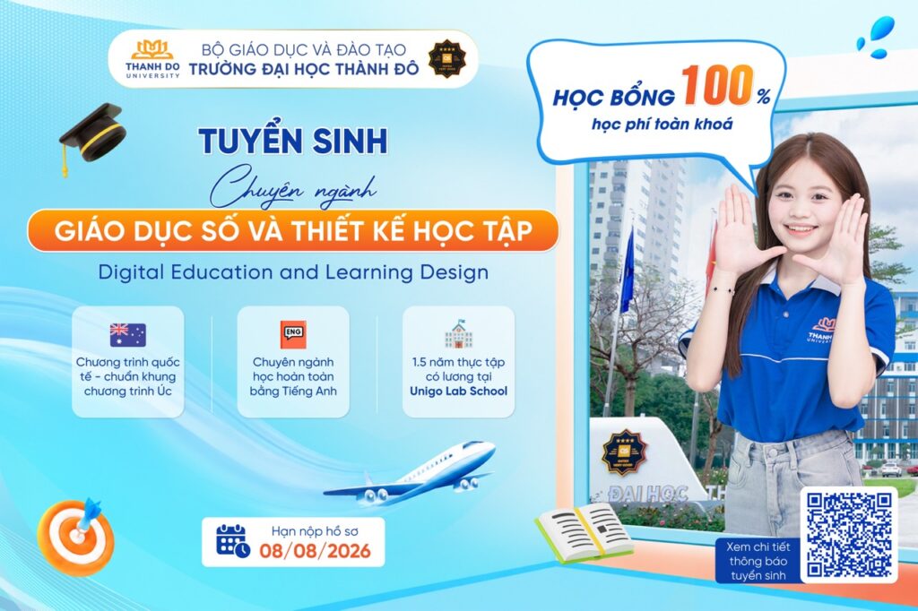 Trường Đại học Thành Đô mở chuyên ngành Giáo dục số và thiết kế học tập