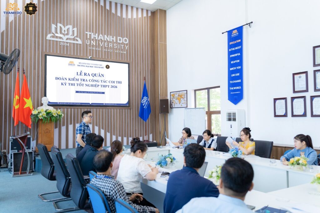 Lễ ra quân Đoàn kiểm tra công tác coi thi Kỳ thi tốt nghiệp THPT năm 2026 - Trường Đại học Thành Đô.