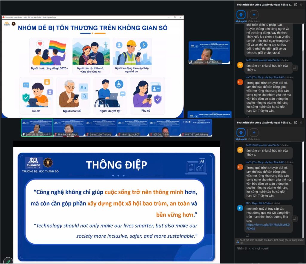 Công nghệ không chỉ giúp cuộc sống trở nên thông minh hơn, mà còn cần góp phần xây dựng một xã hội bao trùm, an toàn và bền vững hơn.