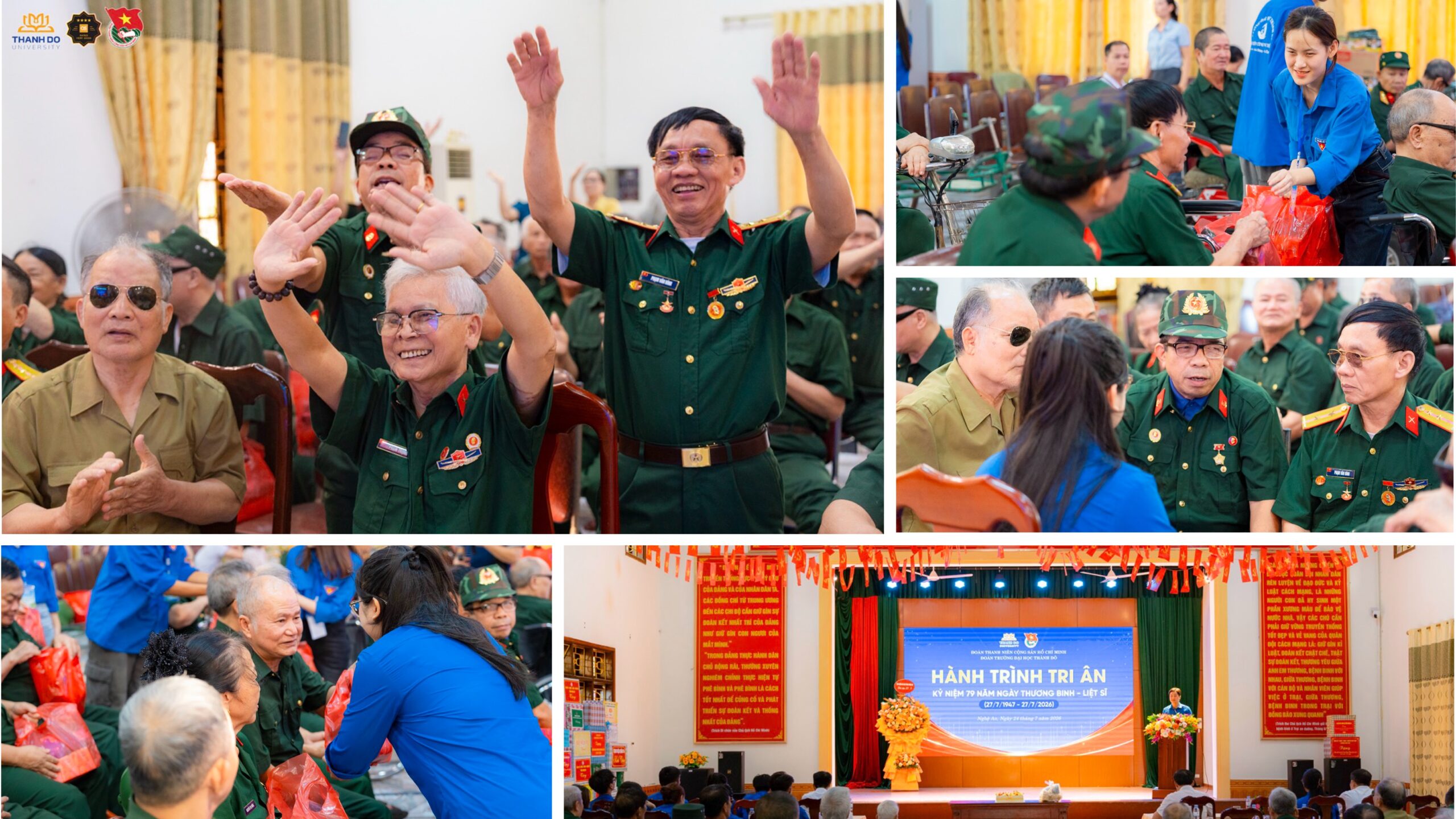 Đoàn thanh niên Trường Đại học Thành Đô thăm hỏi, giao lưu và trao tặng những món quà ý nghĩa tới các thương binh tại Trung tâm Điều dưỡng Thương binh Nghệ An.