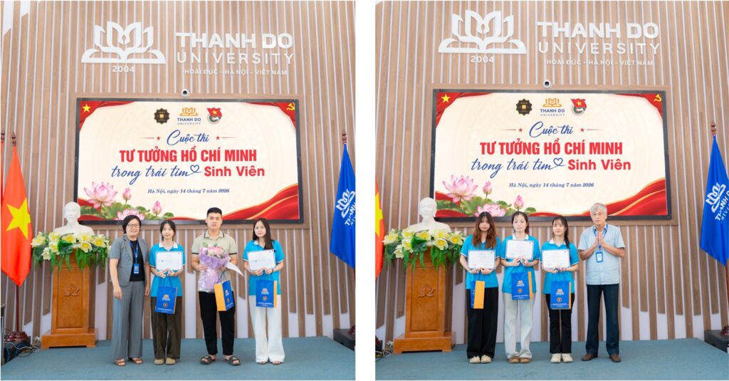 Thadoer nhận giải thưởng tại Cuộc thi "Tư tưởng Hồ Chí Minh trong trái tim sinh viên" năm 2026.