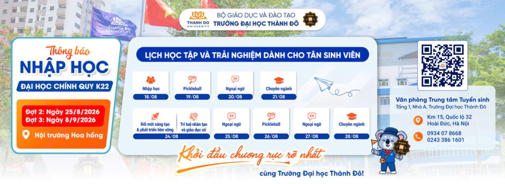 Lịch học tập và trải nghiệm các ngày tiếp theo dành cho Tân sinh viên!