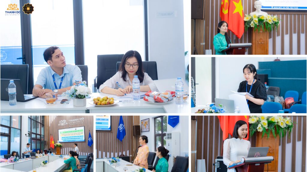Học viên cao học chuyên ngành Dược lý – Dược lâm sàng trình bày Đề án tốt nghiệp trước Hội đồng chuyên môn.