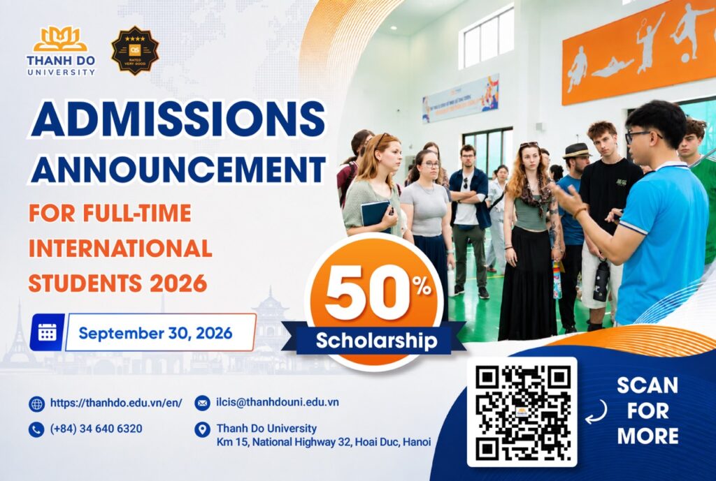 THÔNG TIN TUYỂN SINH SINH VIÊN QUỐC TẾ ĐẠI HỌC CHÍNH QUY NĂM 2026