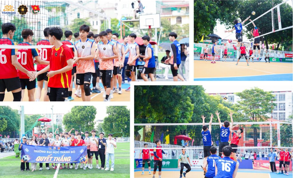 Các chàng trai Bóng chuyền nam Thành Đô thi đấu quyết tâm, giành chiến thắng 2–1 trước Trường Cao đẳng FPT Polytechnic trong trận ra quân.