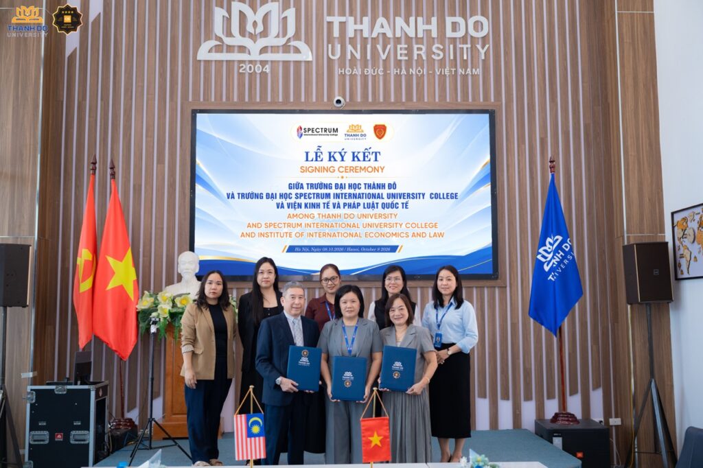 TRƯỜNG ĐẠI HỌC THÀNH ĐÔ KÝ KẾT HỢP TÁC VỚI TRƯỜNG ĐẠI HỌC SPECTRUM INTERNATIONAL UNIVERSITY COLLEGE (MALAYSIA)
